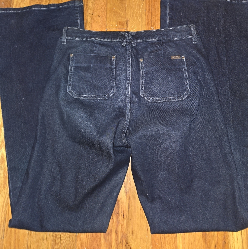Jennifer Lopez Midnight Blue Wide Leg Jeans